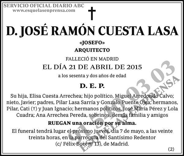 José Ramón Cuesta Lasa